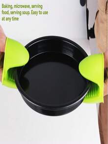 2 chiếc găng tay nhà bếp bằng silicon chịu nhiệt, găng tay lò nướng dày dặn chống trượt, găng tay nấu nướng chịu nhiệt độ cao. - Xem 6