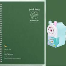 B5 Gradient Green Spiral Notebook, Minimalist Lined Journal For Students, High School And College - Multicolor - View 10