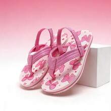 Dép xăng đan trẻ em nhẹ, chống trơn trượt, đế mềm, kiểu dáng dễ thương, nhanh khô, thoải mái, tối giản, thích hợp đi biển. - Hồng - Xem 8