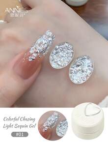 annies 5克梦幻闪光亮片指甲油凝胶 2026新款全息闪粉炸弹亮片凝胶，适合派对和日常美甲 1片/3片装 - 彩色 - 查看 10