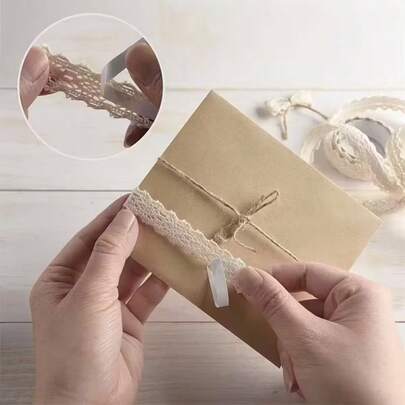 빈티지 레이스 리본, 66.92 X 0.59 인치, 베이지 레이스 접착 리본, 자체 접착 장식 리본, 레이스 트림 리본, 공예, 결혼 장식, 스크랩북, 선물 상자에 적합 - 베이지, 공예 용품, 빈티지 리본, 우아한 트림, 절묘한 패브릭