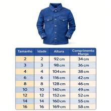 Boys' Long-Sleeved Denim Shirt - 淺色水洗藍 - 查看 4