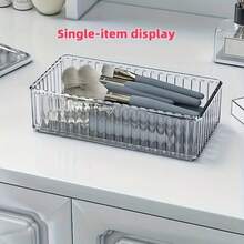 Stackable Adjustable Multi-Drawer Storage Organizer Box, Suitable For Storing Cosmetics, Office Supplies, Desktop Essentials, Great For Makeup Professionals, Nail Technicians, Beauty Tools, Student Supplies - Clear - View 10