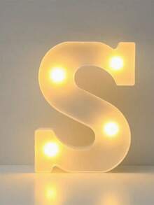 1件白色字母燈，電池供電，16/21cm暖白色LED燈，26個英文字母LED燈，嬰兒房裝飾夜燈，兒童臥室桌面床頭裝飾燈，家居裝飾，情人節LED裝飾燈，家庭派對房牆面裝飾，適用於室內、臥室、客廳、房間、辦公室、派對裝飾、婚禮、情人節、婚禮日、派對裝飾、生日派對、家庭聚會派對、嬰兒房裝飾燈，完美的節日禮物 - 暖白光 - 查看 29