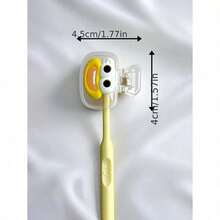 Cherry-Shaped Toothbrush Holder, Adorable Cherry Pattern, Compact And Portable, Protects Toothbrush Head, Dual-Hole Design For Easy Drainage And Ventilation, Suitable For Home, Dorm And Travel Use | Cute Toothbrush Head Storage Rack, Bathroom Organization Assistant, Ideal Choice For Home And Dorm - Multicolor-6 - View 8