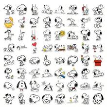 SNOOPY Bộ 64 miếng dán hình cún con hoạt hình, bộ sưu tập kỷ niệm tuổi thơ giúp chữa lành vết thương lòng, dùng để tự dán vào cốc nước, đồ chơi quà tặng hoàn hảo cho bé trai và bé gái (Mẫu ngẫu nhiên) - Nhiều màu - Xem 8