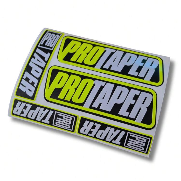 Set 5 Piezas Stickers para Moto Estilo Racing – Calcomanías Adhesivas para Motocicleta Dirt Bike Motocross Enduro – Vinil Resistente Decoración Moto Diseño Deportivo Personalización Motocicleta Accesorios Moto Alta Durabilidad - Amarillo - Añade 3