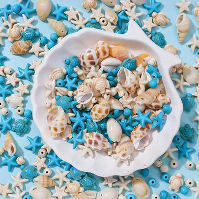 20 món trang trí tiệc mùa hè chủ đề rùa biển, sao biển, vỏ sò và ốc xà cừ màu ngọc lam, bộ sưu tập đại dương xanh trắng, hình rùa biển lớn, sao biển, vòng tay và dây chuyền tự làm (kích thước ngẫu nhiên), quà tặng ngày lễ, làm trang sức, phong cách Bohemian, chủ đề đại dương, hạt trang trí, dây chuyền thời trang, dành cho người yêu thích thủ công, thợ làm trang sức, đồ thủ công tự làm, trang trí nhà cửa và tạo không khí tiệc tùng chủ đề đại dương độc đáo. Kích thước và màu sắc hỗn hợp.