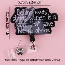 1pc Cute Cartoon Design Retractable ID Badge Holder Lanyard, Suitable For Teachers, Nurses, Hospital Staff, Office Workers As Gift - A - View 4