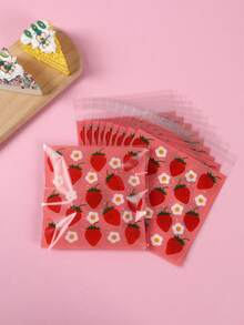 50 túi tự dán họa tiết dâu tây, túi quà tặng, túi đựng quà, đồ trang trí tiệc mừng em bé, đồ dùng tiệc tiết lộ giới tính, túi đựng bánh quy, sôcôla, đồ nướng, túi đựng kẹo, túi đựng quà, đồ dùng tiệc chủ đề dâu tây, đồ trang trí dâu tây, đồ trang trí tiệc sinh nhật lần thứ nhất, quà tặng tiệc cưới, túi quà tặng tiệc, quà tặng tiệc cho bé gái/bé trai. - quả dâu - Xem 2