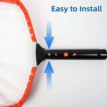 14'' Pool Net, Pool Skimmer Net With Ultra Fine Mesh Netting Bag, Aluminum Frame, Super Extra Fine Nylon Net, Spa Pool Cleaning Net, Skimmer For Sand, Silt, Leaves, Remove The Finest Debris (No Pole) - ColorA - View 4