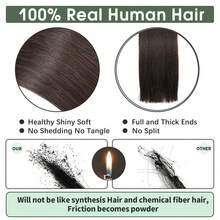 20PCS Straight Tape In Human Hair Extensions 100% Real Remy Human Hair 14-24inches Natural High Quality For Salon Silky Ape In Hair Extensions - S2 - View 5