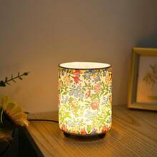 1 pieza Luz de noche pequeña para mesita, lámpara de escritorio alimentada por USB, iluminación cálida, adecuada para dormitorio, sala de estar, dormitorio, oficina en casa para lectura y estudio - Amarillo - Ver 2