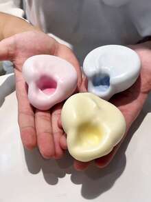 1个超好玩减压软糯捏捏乐麻糬玩具，弹性麻糬球，缓慢回弹并变色，手工制作，新颖玩具，适合课堂奖励、办公室娱乐、生日派对、节日，是感恩节、复活节、万圣节、圣诞节的完美礼物 - 多色 - 查看 10