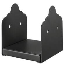 6x6 Post Base 2 Pcs, Inner Size 5.9x5.55 Inch / 150x141 Mm Post Brackets, Heavy Duty Carbon Steel Decking Posts, Wood Posts Brackets For Pavilion Deck Railing Support Deck Base Plate, Black - Half Wrap, Carbon Steel, 2 Pcs, 6*6 Inch - View 8