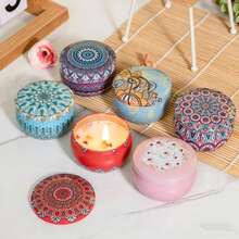 1支花香蜡烛，无烟，大豆蜡，持久留香，浪漫礼物 - 多色 - 查看 12