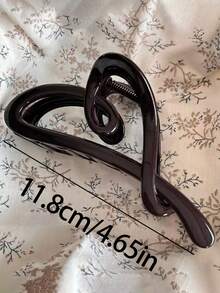 Bộ 2 kẹp tóc/1 kẹp tóc hình trái tim lớn màu nâu in họa tiết da báo, kích thước 11.8cm (4.65 inch), phụ kiện tóc thời trang, đa năng, thanh lịch, tối giản, màu trơn, phù hợp cho sử dụng hàng ngày, đi chơi, dự tiệc, đi làm, đi nghỉ mát, buộc tóc đuôi ngựa, búi tóc, rửa mặt, trang điểm, phối đồ mùa hè. - Nhiều màu - Xem 2