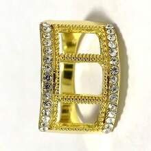 1 chiếc nhẫn mạ vàng 14K sang trọng, đính đá Cubic Zirconia tổng hợp, thích hợp cho đám cưới, kỷ niệm, lễ đính hôn, làm quà tặng, mọi mùa - Kích cỡ 5-13 - Vàng - Xem 3