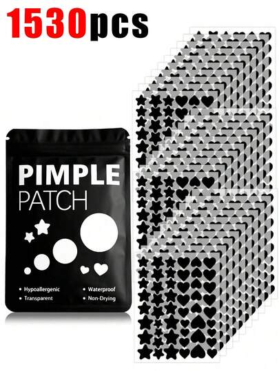 1530 piezas/1020 piezas/510 piezas/255 piezas/102 piezas/51 piezas Pegatinas de estrellas rosas aptas para la piel, pegatinas decorativas de estrellas coloridas y lindas, portátiles, adecuadas para fotografía, maquillaje, uso diario, ligeramente resistentes al agua, fáciles de despegar, aplicables para manualidades, Navidad, vacaciones, regalos de fiesta, regalos de vuelta al colegio