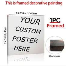 1pc Personalized Canvas Printing, User-Defined Canvas Printing, Converting Your Pictures Into Canvas Form, Canvas Art Creation, Photography Printing, Love, Wedding, Closing Ceremony, Family Art Works,Custom Poster, Room Decor, Customized Wall Art, Pictures Custom Photo, Customizable Things, Optional Frame, Bathroom Decor, Kitchen Decor, Living Room Decor, Bedroom Decor, Office Decor, - Multicolor - View 25