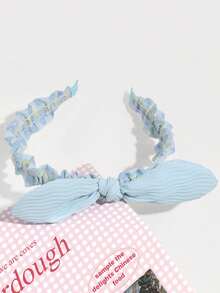 1件装女士时尚甜美蝴蝶结印花发箍，适合日常佩戴 - 彩色 - 查看 13