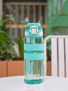 1個約900ml/30OZ戶外騎行塑膠水瓶,易開蓋,附蓋衛生,附攜帶繩方便攜帶,瓶身印有刻度,適用於戶外騎行、野餐、露營、健身運動、辦公室等 - 彩色 - 查看 17