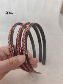 3-4条柔软舒适的发带，甜美少女青春气息发带 - 彩色 - 查看 8