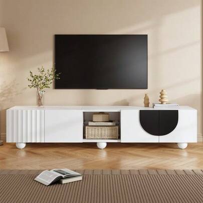 Modern TV-Schrank, TV-Ständer, TV-Paneel, New TV-Ständer. Einzigartiges Design. 180 X 40 X 41.5 Cm (L X B X H)