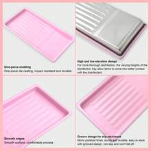 加厚不锈钢指甲工具消毒托盘 - 耐高温方形消毒收纳托盘 - 彩色 - 查看 7