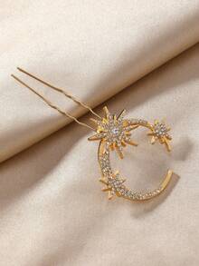 1 pezzo/Set da 5 pezzi Set di accessori per capelli multifunzionali e creativi - Fermagli per capelli geometrici minimalisti a forma di luna e stella, decorazioni per capelli da sposa, pettine, spazzola per capelli, pettine laterale, pettine per capelli, cerchietto, adatto per estate, vacanze, viaggi, festival, compleanni - Multicolore - Visualizzare 11