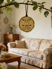 This Best-Selling Decorative Pendant Is Meticulously Crafted Specifically For The Grand Celebrations Made From Durable Acrylic, It Features A Unique And Ingenious Design That Artfully Blends The Elegance Of Arabic Calligraphy With The Charming Motif Of A Sheep. - Multicolor - View 2