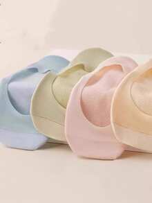 1/5/10 Pairs Of Women's Summer Invisible Mesh Boat Socks Breathable Ice Silk Soft Elastic Anti Slip Thin Casual - Multicolor - View 7