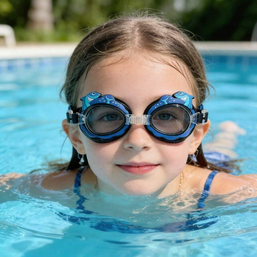 Kids Swimming Goggles, Anti-Fog And Waterproof Swim Goggles For Boys And Girls Aged 3-12 - Multicolor - View 1