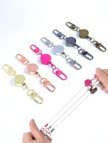 Nurse Retractable Keychain, Keychain Accessories, Car Keychain, With Mountain Buckle, Heavy-Duty Badge Holder Retractable Scroll, Anti Loss Keychain For Doctors, Students, Outdoor Camping, And Keychain Accessories - Multicolor - View 4