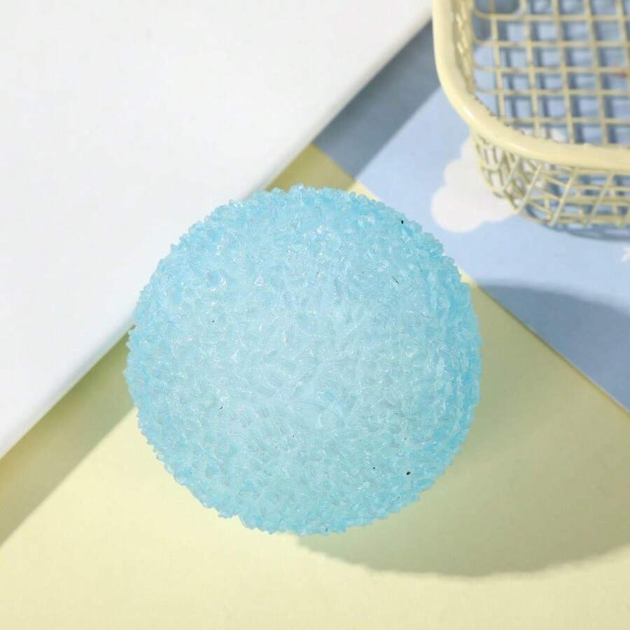 Texture Ball Malt Sugar Squeeze Toy, Stress Relief Soft Ball For Adults And Kids, Prank Party Gift, Fun Joke Squeeze Toy - 單件裝,大 6 公分 - 藍色 - 查看 1