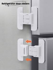 1/2/4pcs Automatic Lock For Home Use - Fridge Door, Drawer, Water Dispenser, No Drilling Installation, Pet Proof, Christmas Holiday Gift - Multicolor - View 6