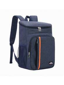 1pc Insulated Leak-Proof Waterproof Backpack, Fits 30 Cans, Large Capacity Lightweight Travel Camping Beach Bag, Unisex, Suitable As Bookbag Or School Supplies Bag - Multicolor - View 17