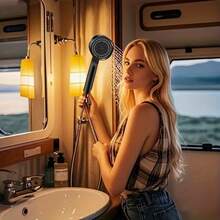 5-Function Shower Head With Switch Button, ABS Material, High Pressure Shower Set With 59.06-Inch Hose, Designed For Shower Or Bathtub Use Only. Ideal Mother's Day Or Birthday Gift - Single Shower - View 9