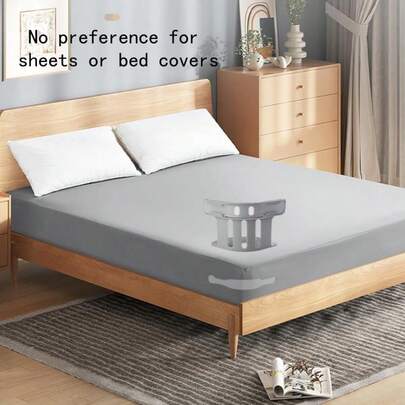 4pcs Bed Sheet Clips, Grey/White Bed Mattress Grippers, No Drill Fitted Sheet Fasteners, Easy Installation, Non-Damaging, Anti-Slip, Durable