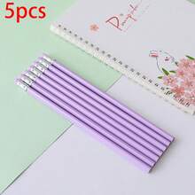 Customized Text LOGO Candy Color Triangle Pencil, Writing, Sketching, Drawing Pencil, Learning Stationery With Eraser, HB Pencil, Macaron Wooden Pencil, Jelly Pencil, Perfect Gift For Friends, Teachers, Family, Colleagues For Daily Office And Student Use - Multicolor - View 22