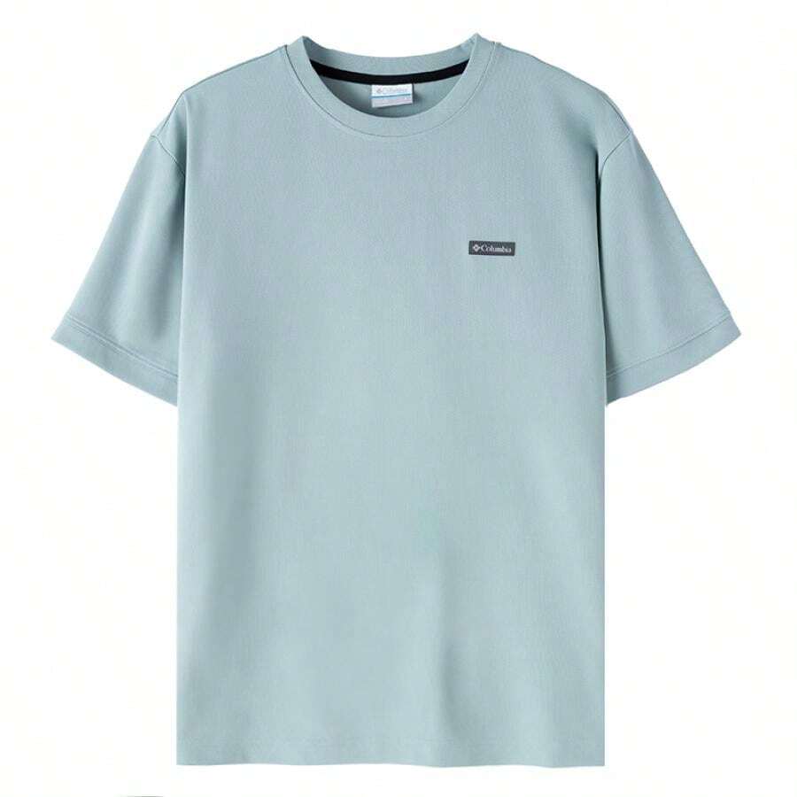 Columbia Áo thun dệt kim Chill Creek™, Áo thun ngắn tay nam phong cách thường ngày, thể thao ngoài trời, AE8347461 - màu xanh mòng két - Xem 1