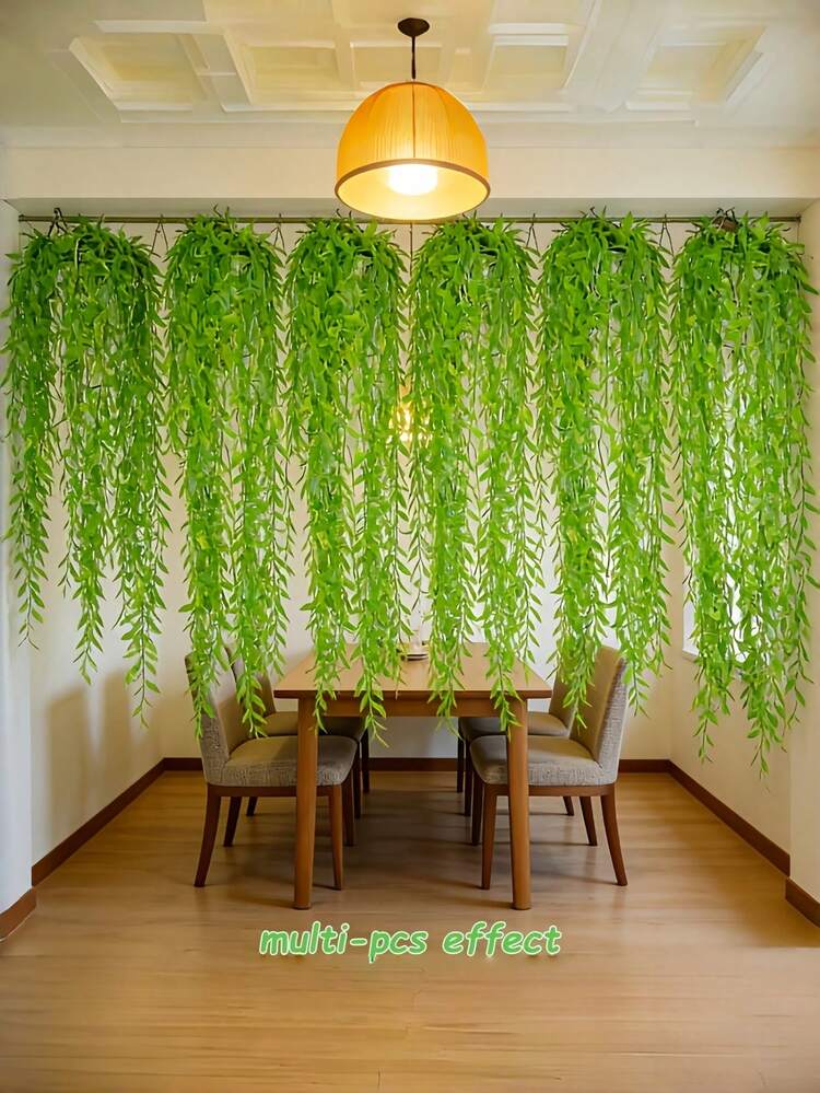 35 piezas de enredaderas de eucalipto artificiales de todo el año para bricolaje, hojas verdes densas, enredaderas de eucalipto falso de lujo, decoración de pared de hiedra artificial, decoración clásica del hogar, decoración de boda y fiesta, fácil instalación, efecto de planta verde realista para exteriores, regalo de cumpleaños y graduación, decoración de cocina con plantas falsas - Multicolor - Añade 5