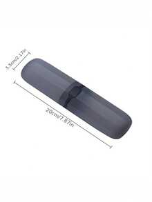 Caixa de Armazenamento Portátil para Escova de Dentes com Compartimento para Enxaguante Bucal, Estojo de Viagem Multifuncional para Escova de Dentes, Protetor de Escova de Dentes de Plástico Adequado para Viagem, Camping, Casa, Escola, Negócios, Exterior e Mais - Multicolorido - Visão 3