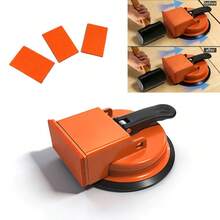 Heavy Duty Iron Floor Gap Filler Suction Tool + 3pcs Striking Pad - Reinforced Suction Cup Applicable For Tile Shims, Wood Grain, PVC, Tile, Glass Floor - Professional Home Tool Kit Floor Tool Set - 1 Set (1 Suction Cup Tool + 3 Tapping Pads) - View 3