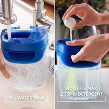 Flat Mop System - Revolutionary Clean And Dirty Water Separation - Water-Saving Design - Compact Storage - Ergonomic Handle - Microfibre Power - Can Be Used One-Handed - Flat Mop - View 7