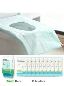10/30pcs Thick Disposable Toilet Seat Covers With Extra Large Design For Full Protection Clean Portable Travel Toilet Seat Covers Individually Wrapped Toilet Stickers Perfect For Public Restroom Toilet Seat Cushions Household Items Travel Essentials Bathroom Decor Room Essential Accessories - Multicolor - View 17