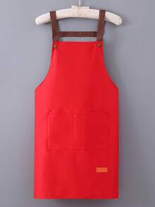 1pc Adult New Waterproof Apron, Long Sleeve Oil-Proof Cooking Apron, Unisex Kitchen Workwear - Multicolor - View 4