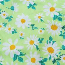 Pet Shirt, Daisy Print, Green, Fresh Summer Vacation Shirt For Cats And Dogs - Lime Green - View 10