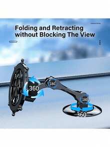 New Magnetic Car Phone Holder | Foldable 360° Rotatable Dashboard Mount | Strong Adhesive Shock-Proof Navigation Holder - JY24-06 Universal Magnetic Holder - View 3