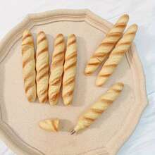 2pcs Funny Bread Shaped Pens, Plastic Material, Cartoon Design, Perfect For Parties - Sets - View 5